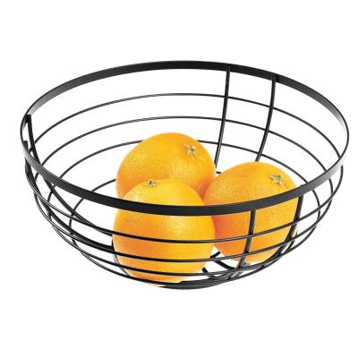 China Practical High Quality Viable Storage Fruit Basket Metal Wire Fruit and Vegetable Basket for sale