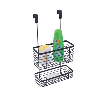 China Sustainable Shower Storage Rack For Hotel Apartment Wall Mounted Shower Rack Kitchen Storage Basket for sale