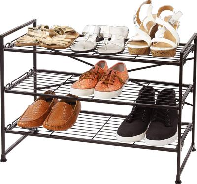 China Tidy Your Kitchen Dining Utensils 3 Or 6 Tier Multi Use Stackable&Adjustable Shoe Storage Rack for sale