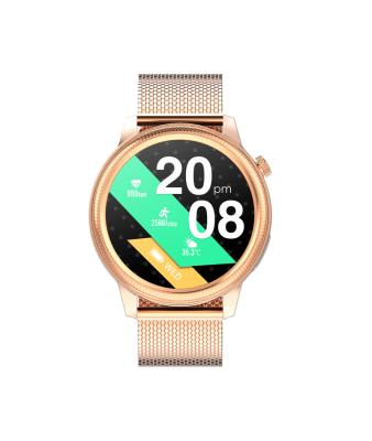 China APP Control S31 1.28 Inch IPS ECG Body Temperature Test IP67 Waterproof Women Gold Watch Ladies Fashion Smart Watch for sale