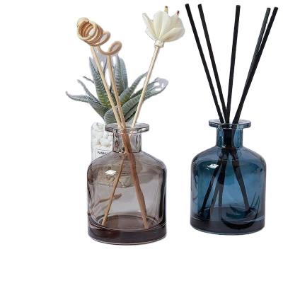 China Cosmetic Packaging High Quality Perfume Frosted Reed Glass Diffuser Bottle for sale