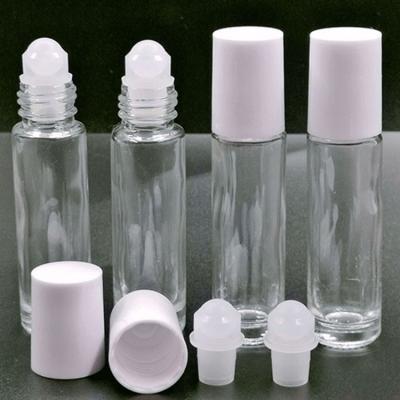 China China Factory 10ml Color Glass Cosmetic Clear Roll On Bottle Essential Oil Bottle Plastic Rollerball Bottle for sale