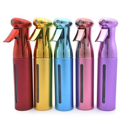 China Hair Mist Spray Bottle Fine Continuous Sprayer 250ml Barber Hairdressing Aerosol 250ml Continuous Spray Bottles for sale