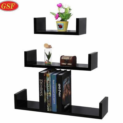 China Easy Assembly Promotion Home Decoration No--Folded Floating Wooden Shelf Wall Shelf for sale