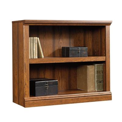 China Easy To Install Hot Selling Brown 2 Tier Wooden Bookcase for sale