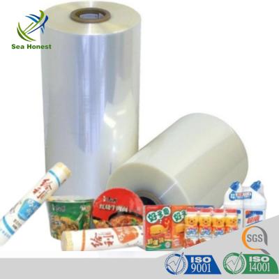 Cina 19mic Transparent Plastic POF Polyolefin Shrink Film Per Cup Noodle Packaging in vendita