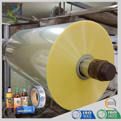 Chine Fournisseur d'or Film rétractable en PVC transparent et coloré de 1200 mm pour manches rétrécissantes à vendre