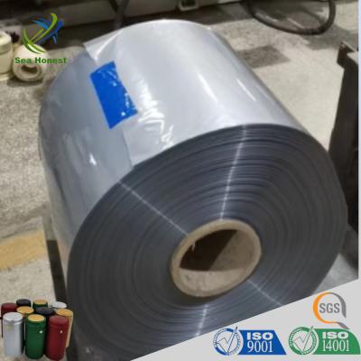 China 60mic Capsulas de cápsulas de vino claras y coloridas de PVC Películas de etiquetas de contracción térmica en venta