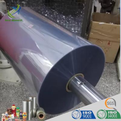 China Blow Molding And Cast 30 mic PVC Shrink Wrap Film Voor Label Printing Te koop