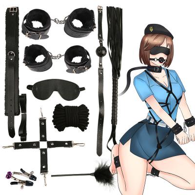 China Bondage Gear Role Play Bdsm Japanese Bondage Costume Adult SM Products 10pcs/set Sex Toy For Couple Erotic Games for sale