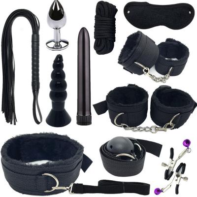 China Bondage Gear 11 Pcs BDSM Set Harness Sex Toy SM Kit Erotic Restraint Bondage Gear for sale