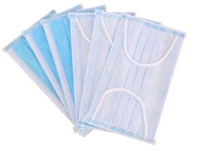 China Hot Sale Polyester Non Woven Fabric 3 Layers Colorful Unisex Disposable Medical Face Mask for sale