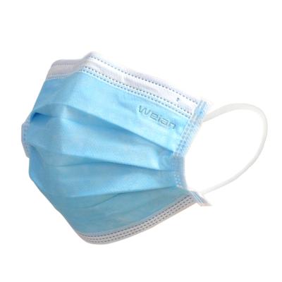 China Best 100% Polyester Disposable Box Face Mask 50pcs/sell Disposable 3ply Meltblown Nonwoven Medical Face Mask for sale