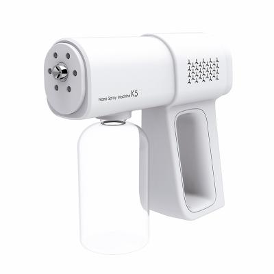 China Portable Adjustable Electric Rechargeable Sprayer Garden Steam Nano Power Nano Atomizer Disinfection Spray Gun K5 for sale