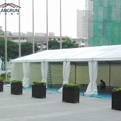 China Party wedding exhibition warehouse event church trade show movable fireproof tent clear span view event tent for sale