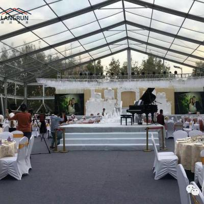 China Romantic Luxury Outdoor Party Wedding Exhibit Warehouse Event Church Marquee Large Wedding Tent For Sale for sale