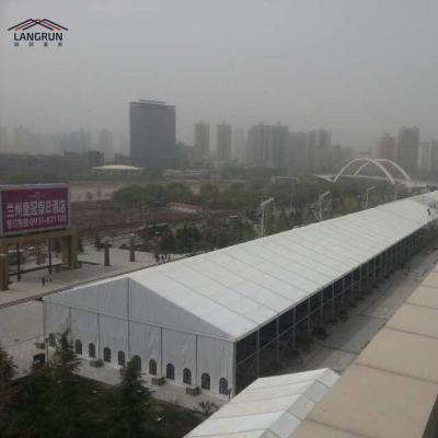 China White Waterproof Party Events Exhibition Warehouse Church Fair PVC Coating Aluminum Alloy Storage Warehouse Tent for sale