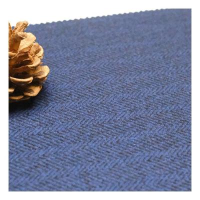 China Selling Fashion Wrinkle Resistant Warm Herringbone Jacquard Fabrics Australian Merino Wool Jersey Knitted Fabric For Suit And Coat for sale