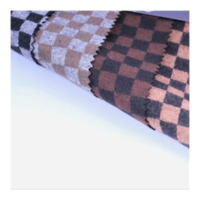 China 2021 Designs Wrinkle Resistant Fashion Cashmere Italian Luxury Check Fabric Australian Merino Wool Viscose Blended Fabrics For Coats for sale