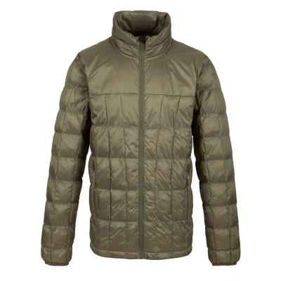 China 2022 Wholesale Customized Men Breathable Winter Warm Down Jacket Polyester OEM Army Green for sale