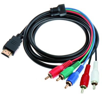 China 1080P 4K Braided AV Cables 4k 8k hdmi to RCA JACK Female Male for Computer TV Monitor HDMI Cable for sale