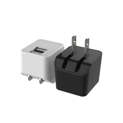 China Portable USB Wall Charger, 5V 2.4A USB Cube Power Adapter Wall Charger Socket Bulk Charging Cube For Phone for sale