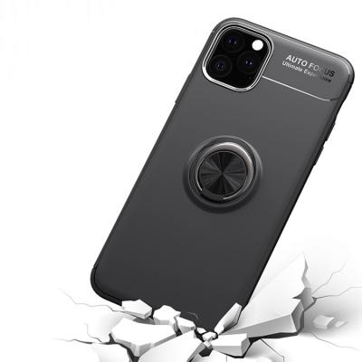 China Shockproof Anti-fingerprint Kickstand Case Phone Case With Magnetic Ring Holder For iPhone 12 Pro Samsung S21 S20 for sale