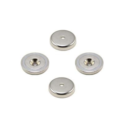 China High Quality Industrial Neodymium Pot Magnet Round Base Cup Magnet With Sunken Counter Hole for sale