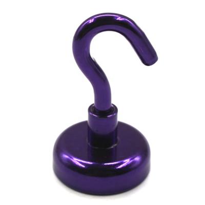 China Industrial Magnet Holder Heavy Duty Purple Main Magnetic Hook for sale