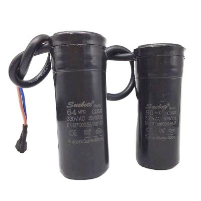 China CD60 Freezer Capacitor Refrigerator Starting Capacitor 47uf-108uf for sale