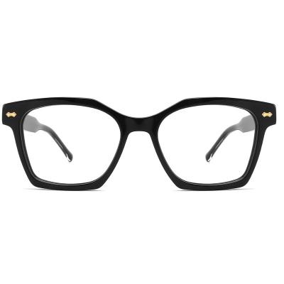 China Fashion Optical Glasses Designer Glasses Frames Optical Black Square Oversized Eyewear Glasses FG1418 for sale