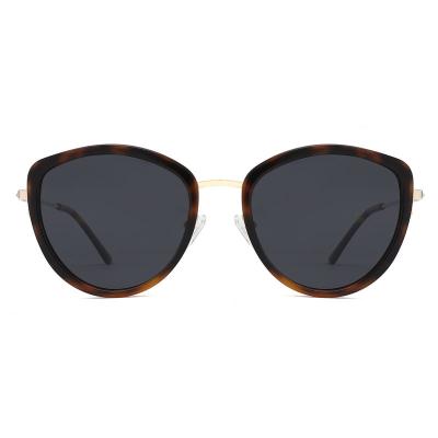 China Classic Polarized Men Metal Lens Sun Glasses High Quality Fashion Acetate Sun Glasses YD1048 for sale