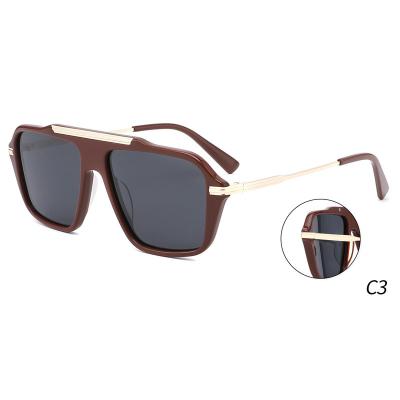 China 2022 Trendy Ultra Light Sunglasses Men Acetate Personality Glass Polygon Sun Glasses YD1050 Fashion Sunglasses for sale