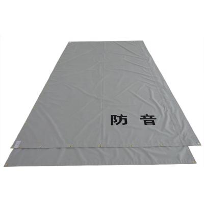 China Sound Barrier Fire Retardant Tarpaulin Water Resistant Pvc Sheet Soundproof Fabric for sale