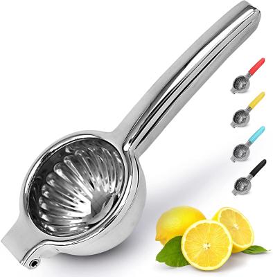 China Hot Selling Amazon Stainless Steel Citrus Squeezer Hand Viable Manual Orange Juice Fruit Pressing Lemon Squeezer Kitchen Tools for sale