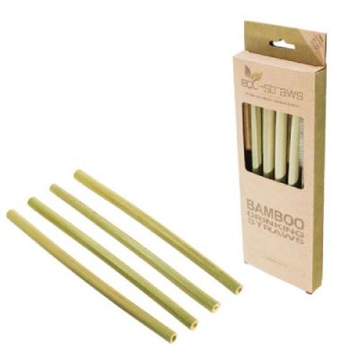 China Logo Acceptable Disposable Eco Friendly Customized Modern Bulk Natural Bamboo Drinking Straws for sale