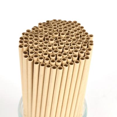 China Sustainable Brown Kraft Top Selling Natural Paper Straw Boba Straws No-Tasteless Health Dye for sale