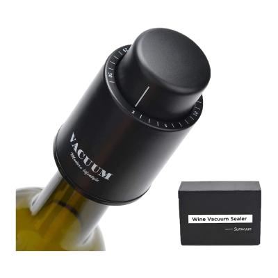 China 2022 Hot Selling Vacuum Wine Accessories Durable Wine Bottle Stopper Masks Reusable Time Scale Disc Wine Stopper Silicone for sale