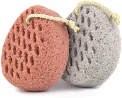 China EXFOLIATE Wholesale Custom Logo Natural Honeycomb Baby Exfoliating Shower Bath Sponge For Bathroom for sale