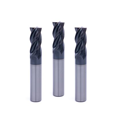 China CNC Machine MMT Carbide End Mill 4 Vario Helix Flutes Corner Radius Cutter For Stainless Steels Inconel Titanium Milling for sale