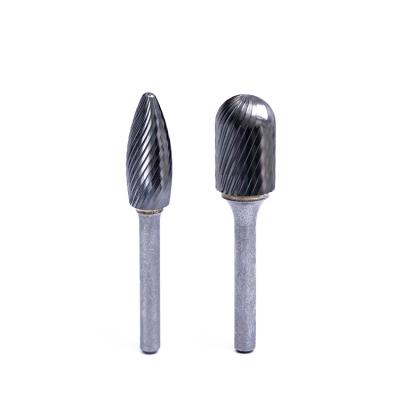 China MMT Machine Carbide Rotary Burs Ball Egg Shape Cylindrical Shaft Radius Headed Carbide Burrs Router for sale