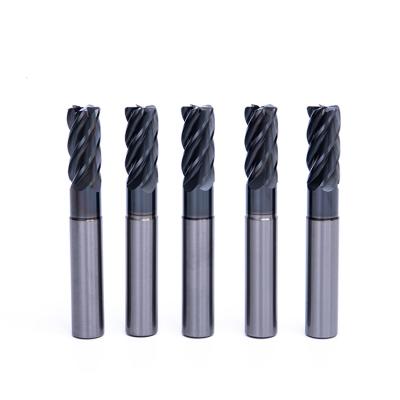 China 5 Vario CNC Machine CMM Carbide End Mill Flutes Corner Radius Necked Milling Cutter for Steel and Cast Iron Milling for sale