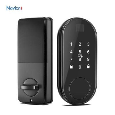 China TTlock Home Hotel Apartment App Control Auto Smart Fingerprint Electronic Deadbolt Door Locks for sale