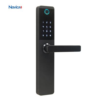 China Zigbee automatic nfc aluminum security keyless tuya smart digital door lock for sale