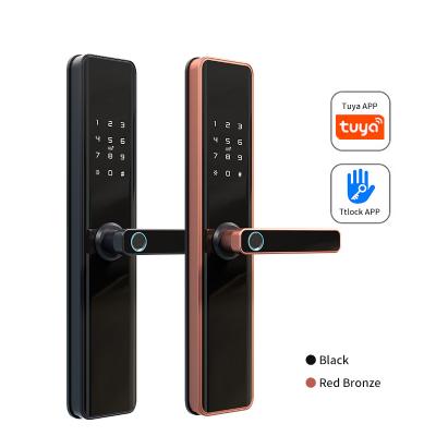 China Wholesale Waterproof Tuya Smart Lock Fingerprint Electronic Security Door Locks TT Lock for Home for sale