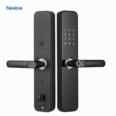 China Digital Password Custom Code Biometric Metal Zigbee Bluetooth Door Lock Smart à venda