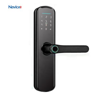 China Multipoint Security Id Card Reader Biometric Eletronic Smart Mortise Door Locks For Home Apartment for sale