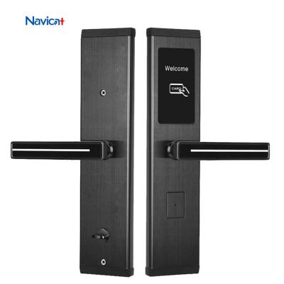 China Handle electric custom smart ttlock hotel room aluminum wifi door locks with key à venda