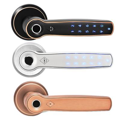 China card access motorhome lever brass handle fingerprint lock aluminum sliding door lock smart for usa zu verkaufen