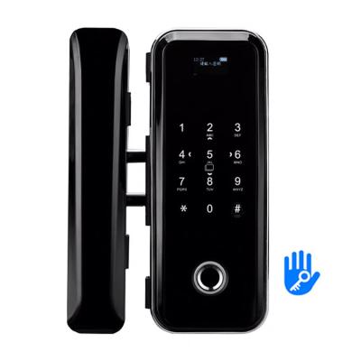 Cina ttlock fingerprint nfc 1ml blue tooth digital stainless steel sliding glass door lock in vendita